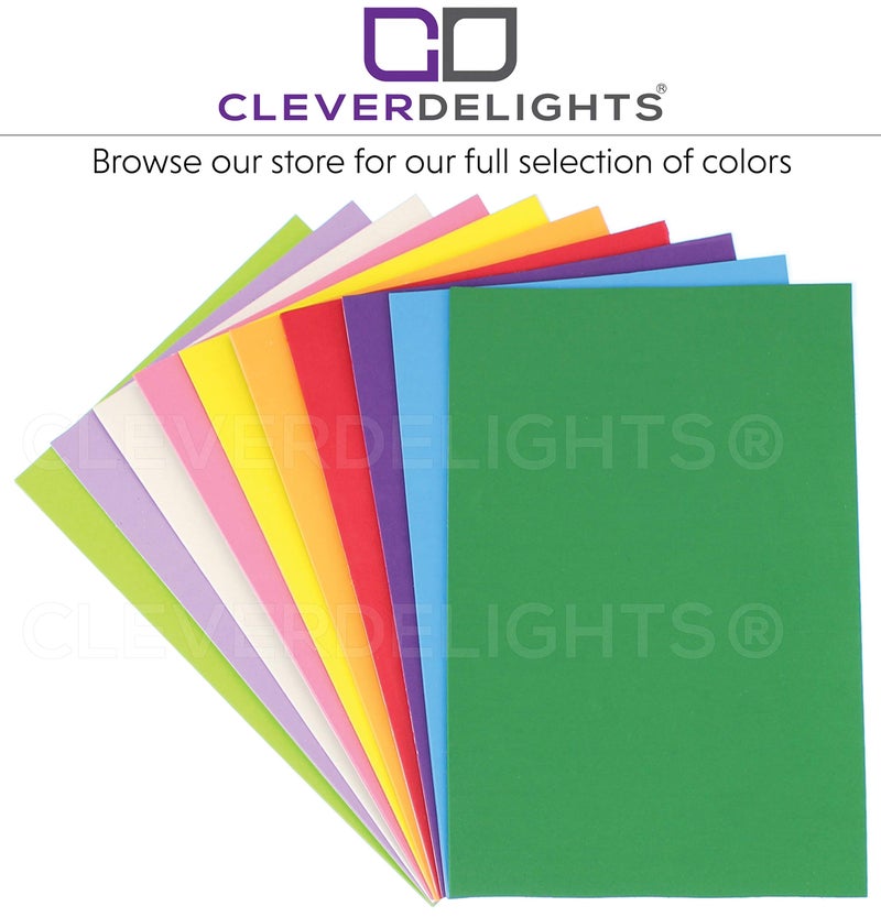 CleverDelights White 8" x 12" Foam Sheets - 10 Pack - Large Self Adhesive Craft Sheets - 8x12 Inch - Image 5